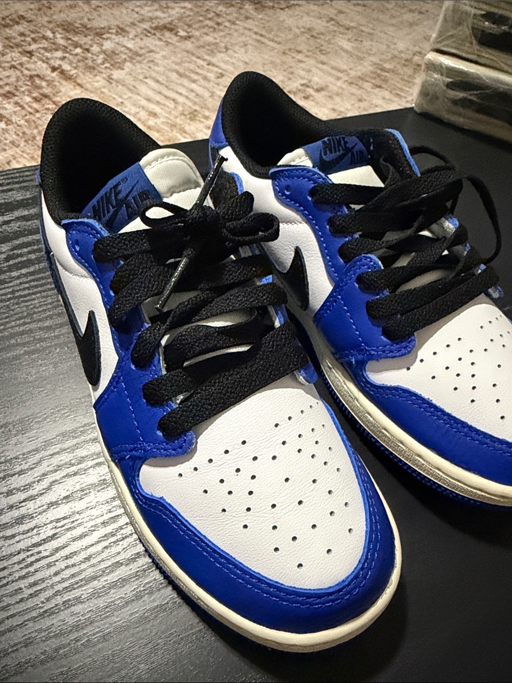 Nike Kids Blue and White Low-Top Sneakers